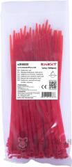 Кабельна стяжка e.ct.stand.370.4.red (100шт), червона