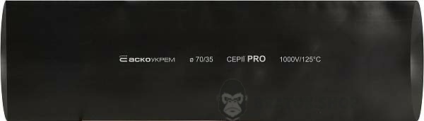 Термоусадочная трубка ⌀ 70,0/35,0 черная PRO АСКО-УКРЕМ A0150040621