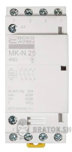 Контактор модульный 4P 25A 4NO АСКО-Укрем MK-N A0040030027 в Киеве