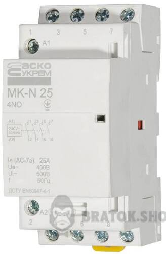 Контактор модульный 4P 25A 4NO АСКО-Укрем MK-N A0040030027 в Киеве