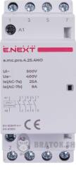 Модульний контактор e.mc.pro.4.25.4NO, 4р, 25А, 4NO, 220В