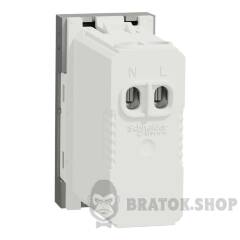 USB, New Unica, 1 модуль, тип A+C, 12 Вт, алюміній