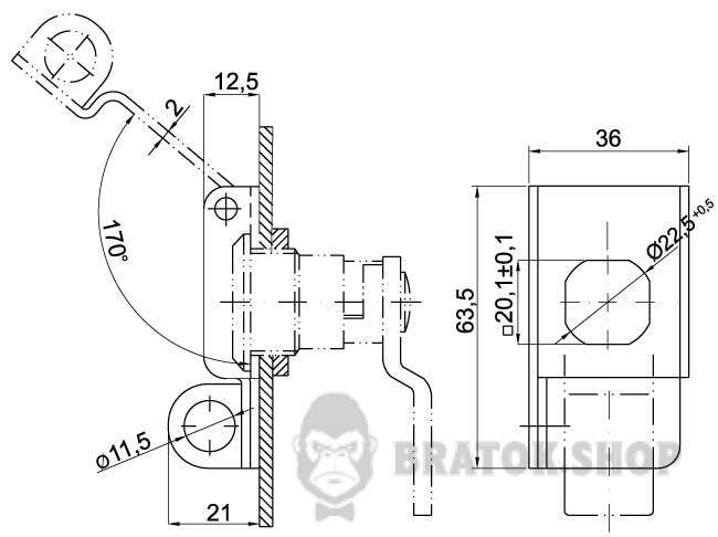 Устройство для блокировки замка e.lock.07 s053107 в Киеве