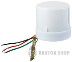 Сутінкове реле e.sensor.light-control.303.white(білий), 25А, IP44