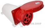 Розетка-гнездо силовая стационарная ГC125A/4 400V 3P+PE (144) АСКО-Укрем A0080040010 красный