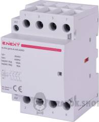 Модульний контактор e.mc.pro.4.40.4NO, 4р, 40А, 4NO, 220В