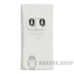 USB, New Unica, 1 модуль, тип A+C, 12 Вт, білий