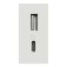 USB, New Unica, 1 модуль, тип A+C, 12 Вт, білий NU301618 в Киеве