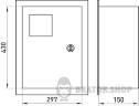 Корпус e.mbox.stand.w.f3.12.z металлический, под 3-ф. счетчик, 12 встраиваемый мод. с замком s0100010 в Киеве