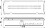 Світильник аварійний e.emerg.507L-50.led.Li.3h.IP65, не постійний, 3 години l0660043 у Києві