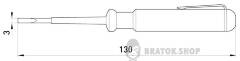 Індикатор e.tool.test01 130х3 прямий шліц АС100-500В