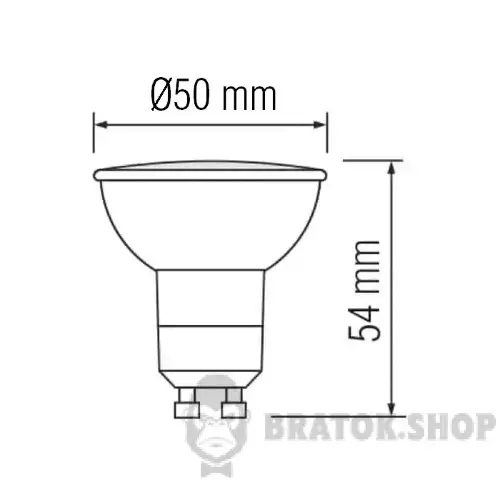 Світлодіодна лампа LED GU10 MR16 10W 4200K Horoz Electric PLUS (001-002-0010-031) у Сумах