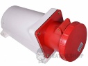 Розетка-гнездо силовая стационарная ГC125A/5 400V 3P+N+PE (145) АСКО-Укрем A0080040011 красный