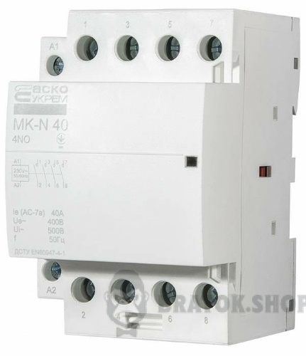 Контактор модульний 4P 40A 4NO АСКО-Укрем MK-N A0040030033