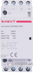 Модульний контактор e.mc.pro.4.25.2NO+2NC, 4р, 25А, 2NO+2NC, 220В