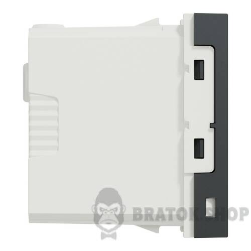 USB, New Unica, 1 модуль, тип A+C, 12 Вт, антрацит NU301654 в Киеве