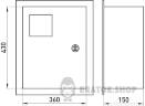 Корпус e.mbox.stand.w.f3.24.z металлический, под 3-ф. счетчик, 24 встраиваемая мод. с замком s0100012 в Киеве