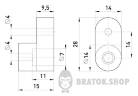 Основа e.bsa.stand.base з кріпленням на "лапках" для шин типу bsa s056005