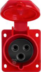 Силова розетка, що вбудовується e.socket.pro.3.16.wall, 3п., 230В, 16А (413)