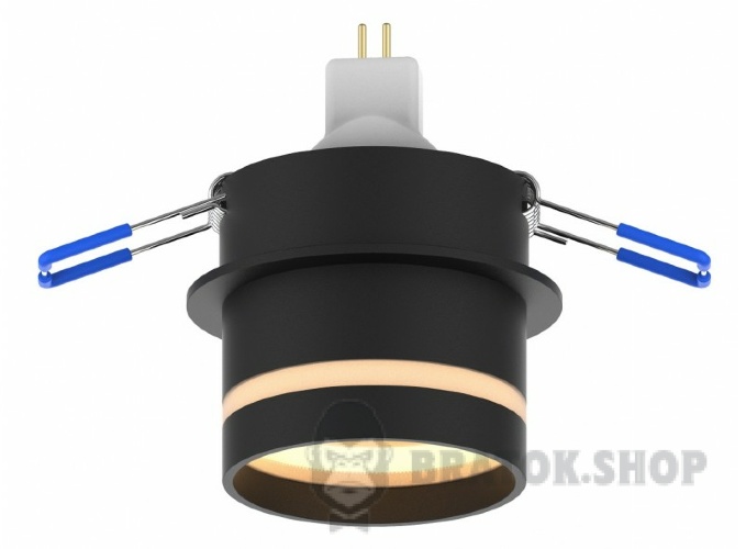 Світильник точковий вбудований GU10 LUXEL DLD-07B чорний
