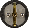 Вилка каучуковая прямая Schuko 16A 220V 2P+PE АСКО-Укрем A0250010001 черный в Сумах