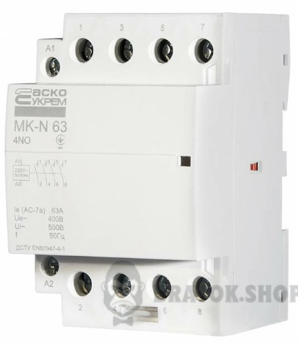 Контактор модульний 4P 63A 4NO АСКО-Укрем MK-N A0040030034