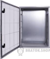 Корпус удароміцний з АБС-пластика e.plbox.500.700.245.tr, 500х700х245мм, IP65 з прозорими дверцятами