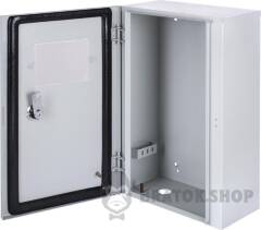 Бокс монтажный навесной БМ-40(стекло)+П (250х400х140) IP54