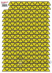 Самоклеящаяся наклейка "Молния" e.sticker.lightning.25 (25х25х25мм) 248 шт/лист