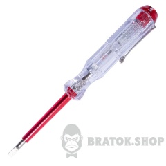 Індикатор-викрутка e.tool.test02 140х3,5 прямий шліц АС100-500В
