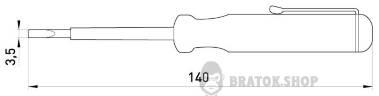 Индикатор-отвертка e.tool.test02 140х3,5 прямой шлиц АС100-500В t001102 в Киеве