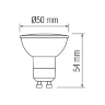 Світлодіодна лампа LED GU10 MR16 4W 4200K Horoz Electric PLUS (001-002-0004-031)