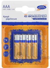 Батарейка лужна AАА.LR03.BL4 (blister 4)