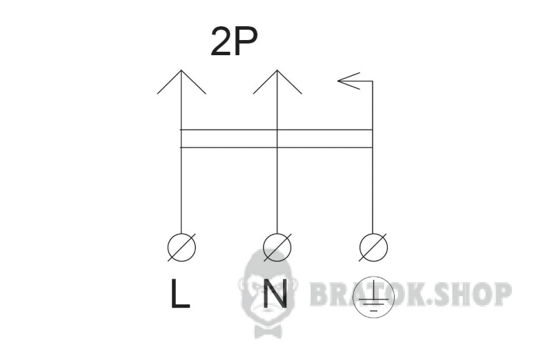 Вилка каучуковая прямая Schuko 16A 220V 2P+PE удлиненная АСКО-Укрем A0250010002 черный