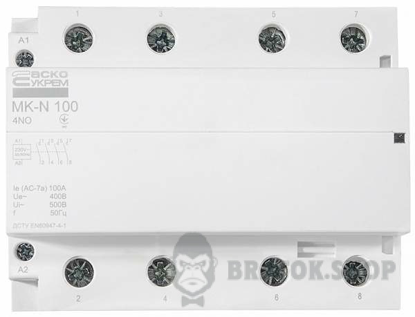 Контактор модульний 4P 100A 4NO АСКО-Укрем MK-N A0040030039