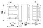 Корпус встраиваемый пластиковый (PT) 9-модульный, однорядный, IP 30 6667-109 в Киеве