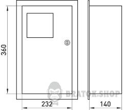 Корпус e.mbox.stand.w.f1.10.z металлический, под 1-ф. счетчик, 10 встраиваемый мод. с замком