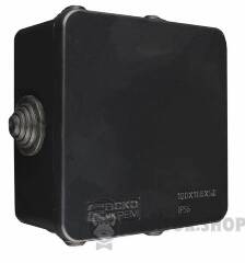 Розподільча коробка серії UAtmo Jet Black 100*100*50 (уп. 20шт)