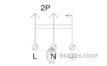 Вилка каучуковая угловая Schuko 16A 220V 2P+PE с кольцом АСКО-Укрем A0250010016 черный