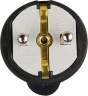 Вилка каучуковая угловая Schuko 16A 220V 2P+PE с кольцом АСКО-Укрем A0250010016 черный