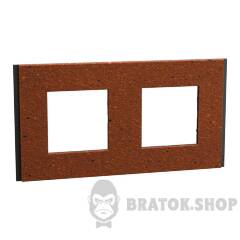 Рамка 2-постова Unica Deco Material, теракотовий