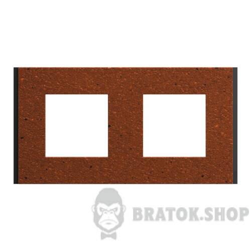 Рамка 2-постова Unica Deco Material, теракотовий NU600471 у Києві