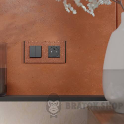 Рамка 2-постова Unica Deco Material, теракотовий NU600471 у Києві