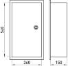 Корпус e.mbox.stand.w.f3.36.z металлический, под 3-ф. счетчик, 36 встраиваемый мод. с замком s0100030 в Киеве