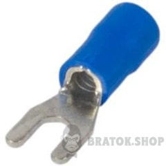 Ізольований наконечник вилковий e.terminal.stand.sv.5,5.8.blue 4-6 кв.мм, синій, 100шт