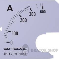 Шкала до амперметра щитового e.meter72.a300.scale АС 300А 72х72мм