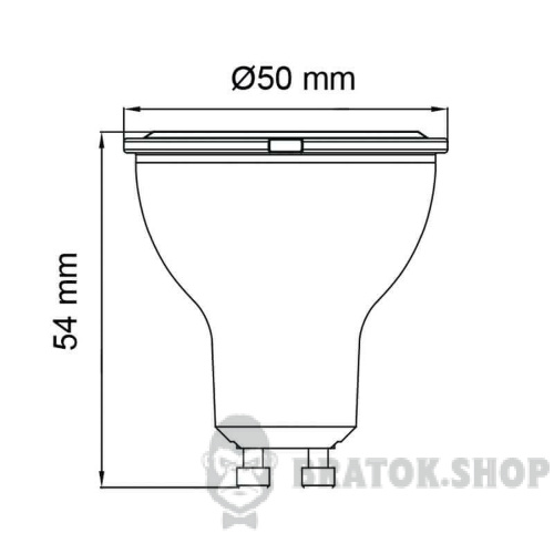 Лампа светодиодная LED GU10 MR16 8W 4200K Horoz Electric CONVEX (001-064-0008-030) в Сумах