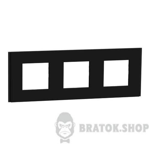 Рамка 3-постова Unica Deco Material, каучук NU600672 в Киеве