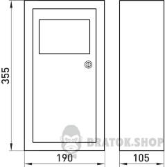 Корпус e.mbox.stand.n.f1.08.z.е металлический, под 1-ф. электронный счетчик, 8 мод.