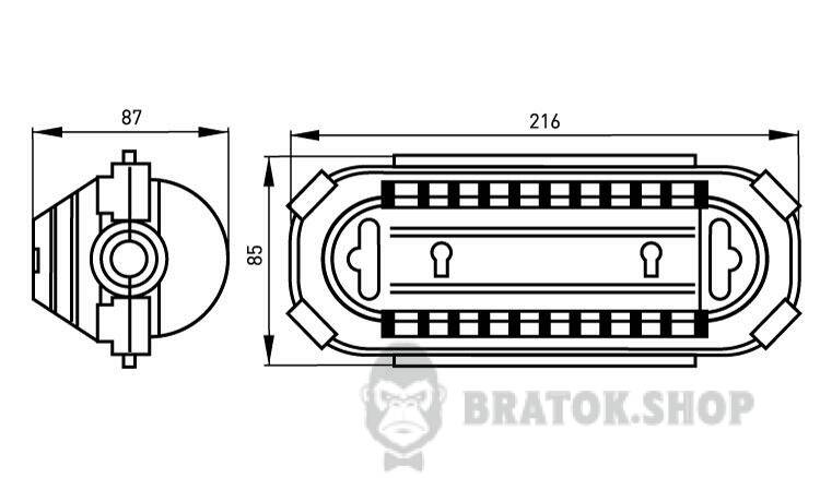 Водонепроницаемый бокс e.box.fsh.01, IP44 s042200 в Сумах